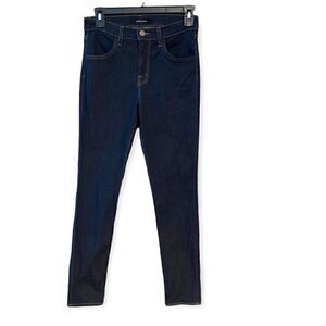 J. Brand Sz 26 Blue Indigo Denim Maria Straight Skinny Leg Jeans